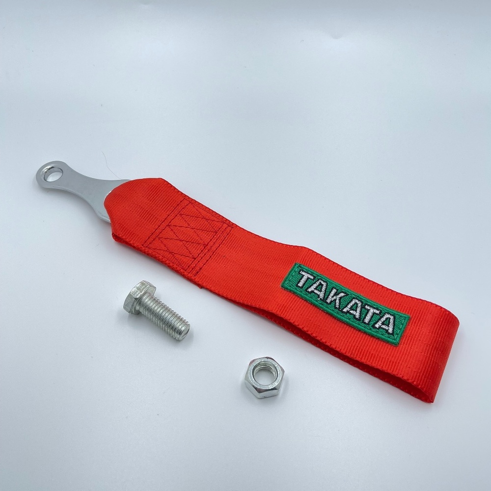 Takata Tow Strap RED car tow strap high density nylon Jdm racing NEW